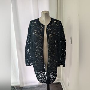 Zara crochet kimono robe.